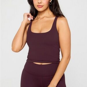 Fabletics Brown workout crop top